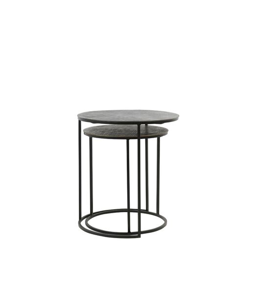 Table d'appoint Rengo - Noir - Ø49cm