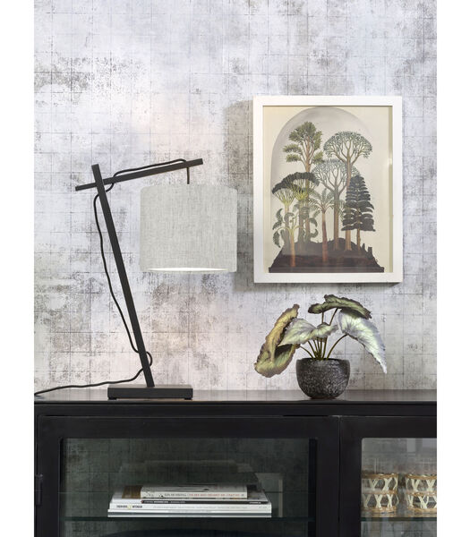 Lampe de table Andes - Bambou Noir/Naturel - 30x18x46cm
