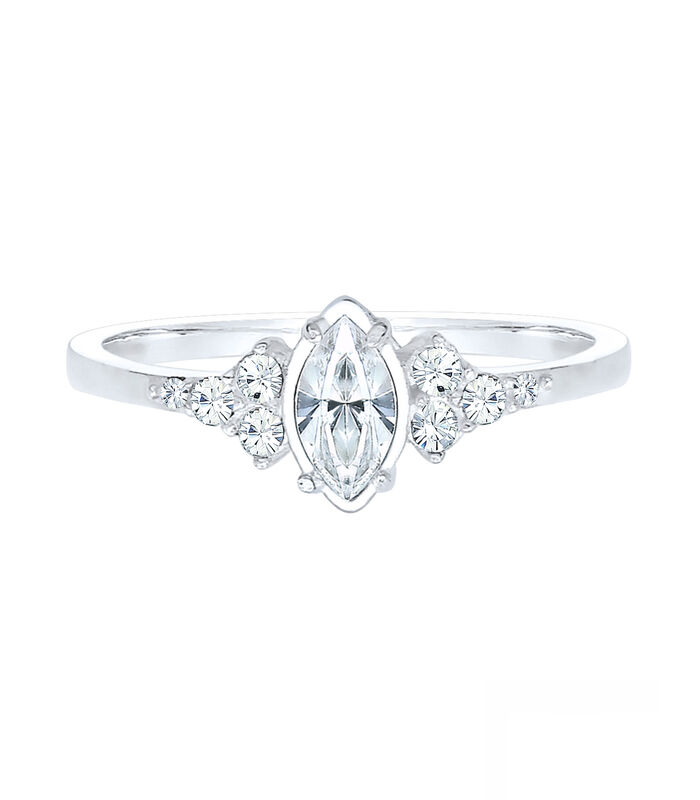 Ring Dames Valentijn Marquise Met Kristallen In 925 Sterling Zilver image number 1