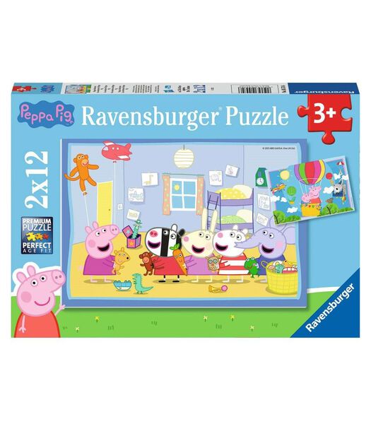 Puzzle pour enfants Peppa Pig - 2 x 12 pièces