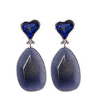HEART AGATE STONE NATURE Boucles D'oreilles image number 0