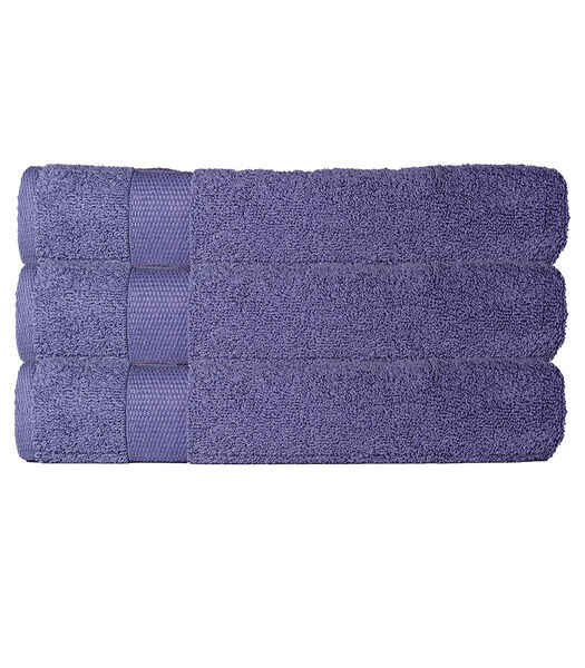 Lot de 3 serviettes éponge 50x90 cm 500 gr/m²