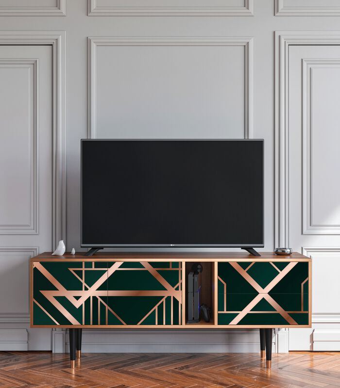 T1 Emerald Gatsby - Tv-meubel - 2 deuren en 2 laden image number 1