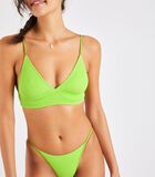 Haut de maillot de bain vert pomme effet froissé Miko image number 4