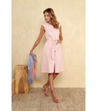 Elegante jurk in pastel roze image number 0