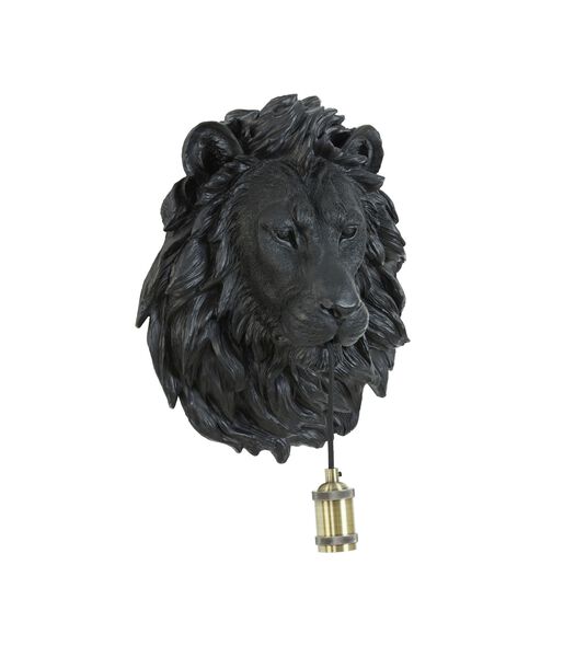Applique Lion - Noir - 33.5x19x40.5cm