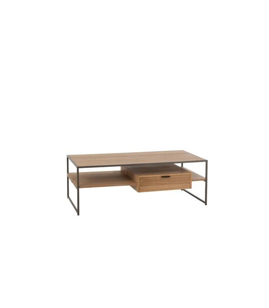 Just Scandinavian - TV-meubel - MDF - eik fineer - 1 lade - metalen frame
