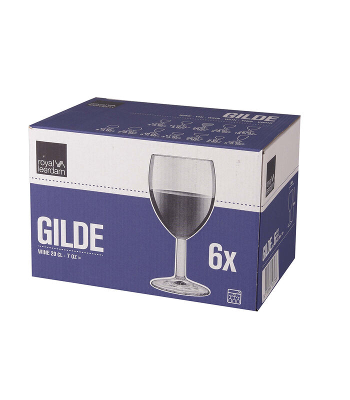 Verre à vin  527568 Gilde 20 cl - Transparent 6 pièce(s) image number 2