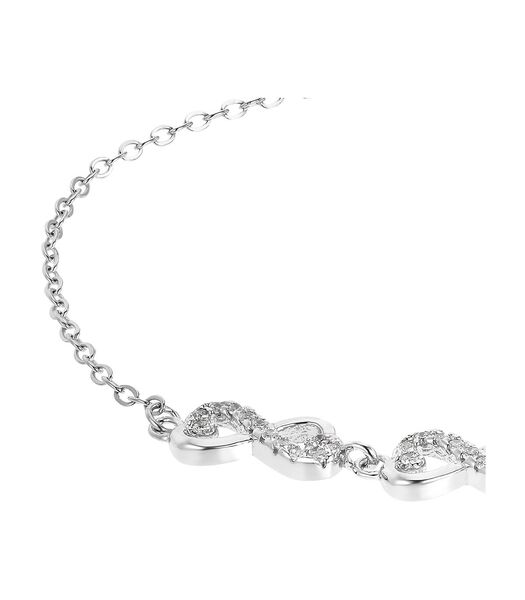 Bracelet pour dames, argent 925 Sterling, zirconium synth. | Infinity