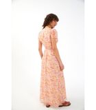 Malice jurk van 100% bedrukte zijde-viscose SALINAS image number 1