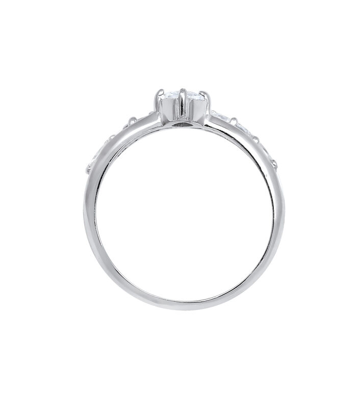 Ring Elli Premium Ring Dames Fonkelend Elegant Met Zirkonia Kristallen In 925 Sterling Zilver Verguld image number 2
