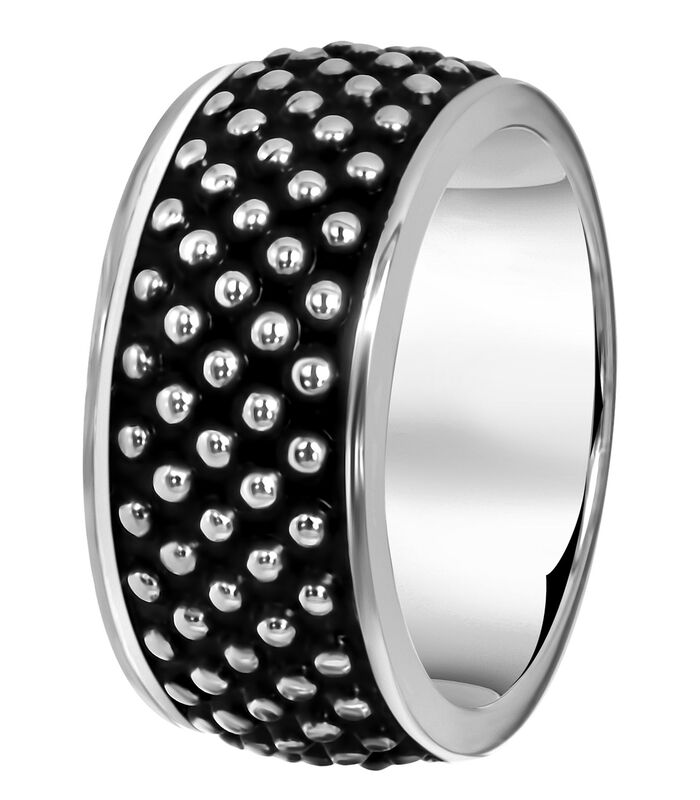 Zilveren ring breed bewerkt Bali image number 0