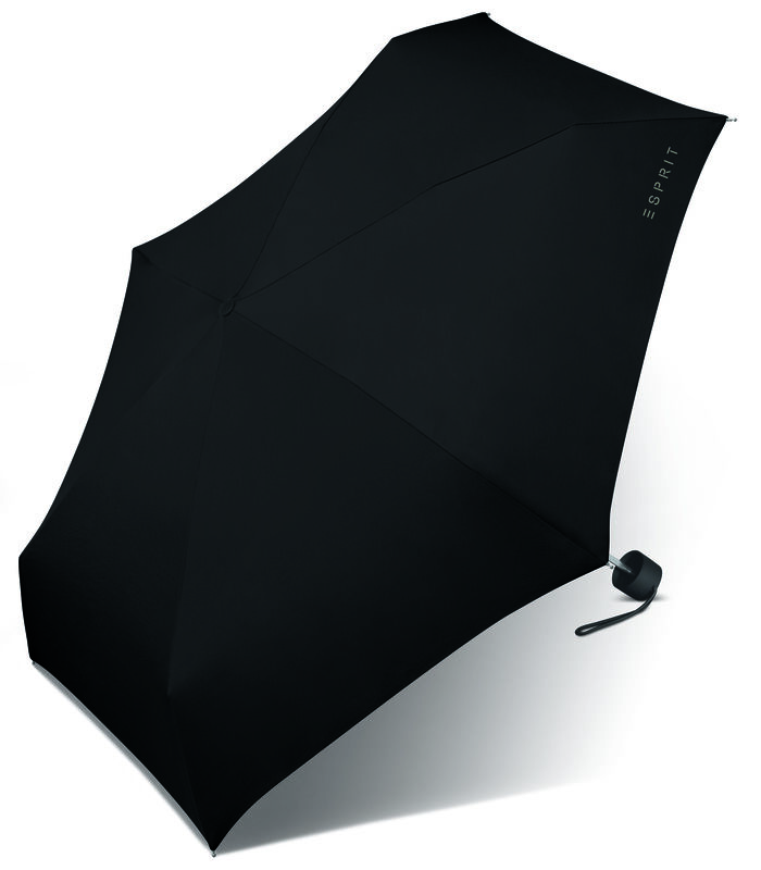 Paraplu Petito Heren effen zwart image number 1