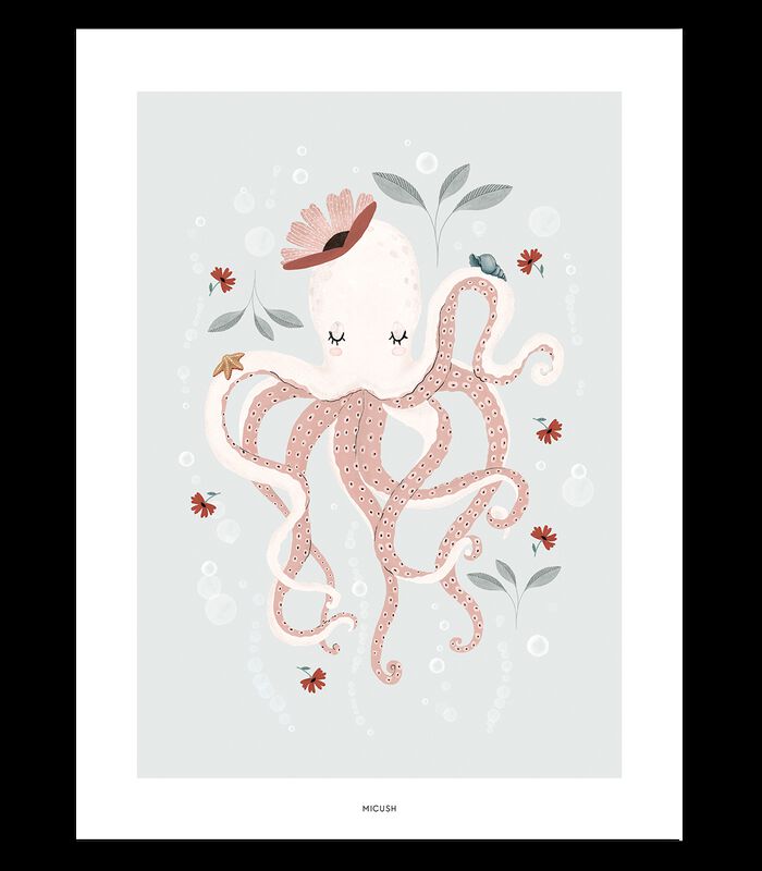 OCEAN FIELD - Affiche enfant - La pieuvre image number 0