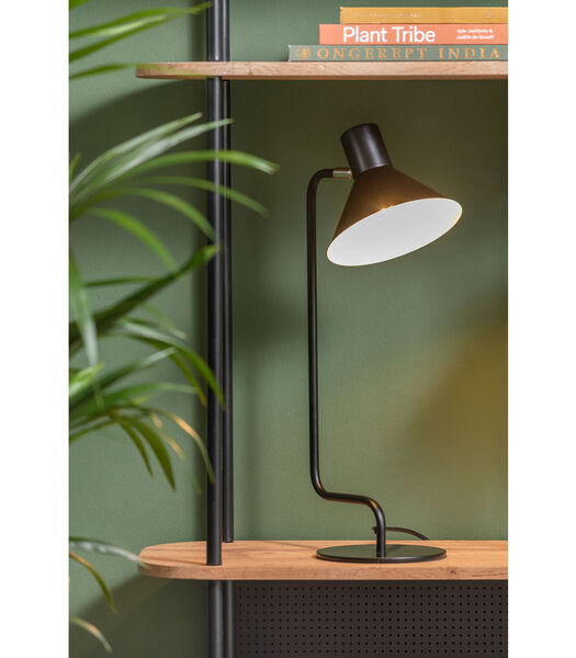 Tafellamp Office Curved - Zwart - 18x21,5x50,5cm