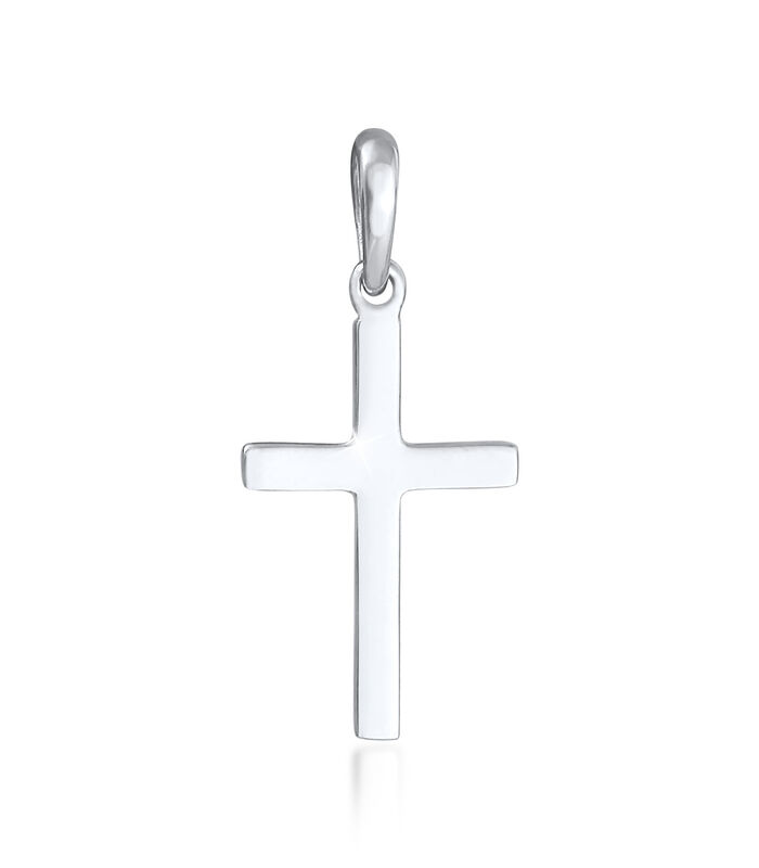 Hanger Dames Kruis Hanger Minimaal Geloof Religie Trend In 925 Sterling Zilver image number 0