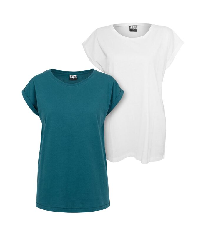 Achetez Urban Classics Lot de 2 T-shirts femme Extended Shoulder GT chez   pour 26.40 EUR. EAN: 4065812366122