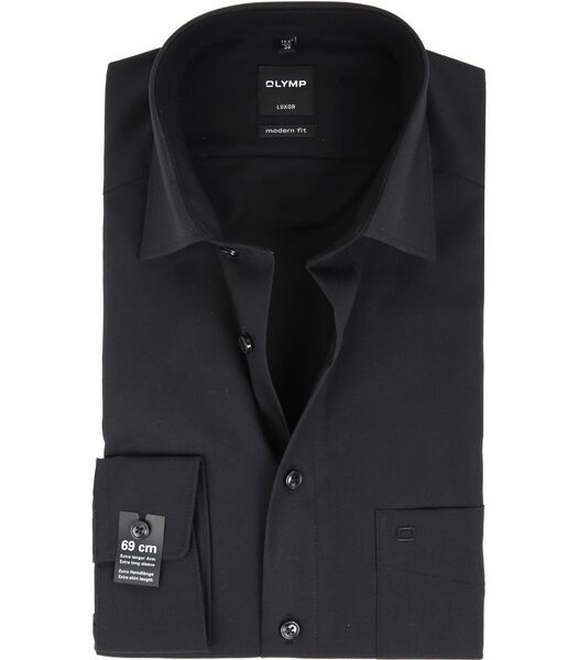 OLYMP Chemise Luxor Manches Extra Longues Coupe Moderne Noir
