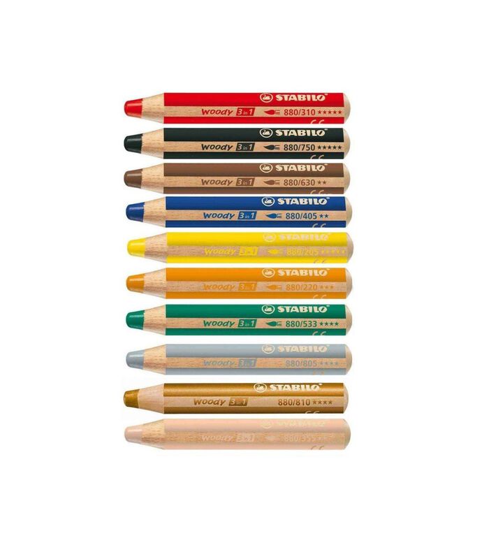 STABILO Woody 3 in 1 crayon de couleur 10 pièce(s) image number 0