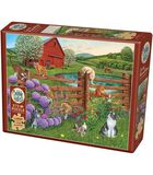 easy handling puzzle 275 pieces - Farm cats image number 0