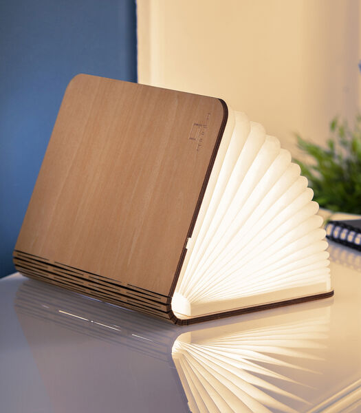 Smart Booklight Tafellamp - Oplaadbaar  - Esdoorn