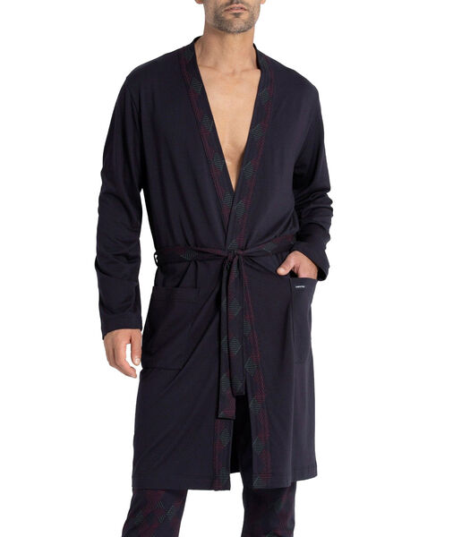 Robe de chambre longue en coton et modal Kuriso