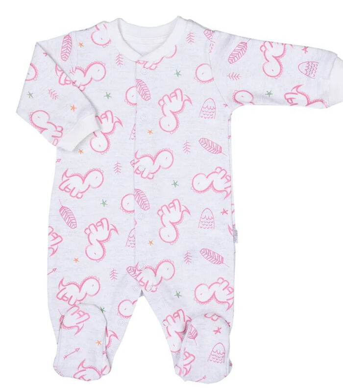 Baby Pyjama met Bandana en Muts van Biologisch Katoen BABYSAURUS image number 1