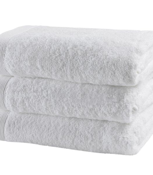 COMO -  3 serviettes d'invités 30x50 White