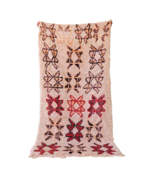 Tapis Berbere marocain pure laine 110 x 223 cm