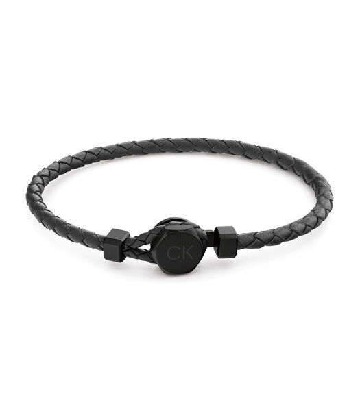 CK bracelet cuir noir 35000262