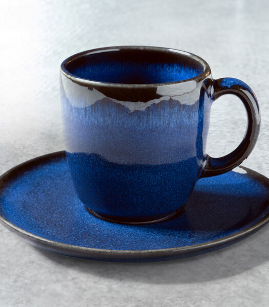 Koffiekop 6 stuks Lave bleu