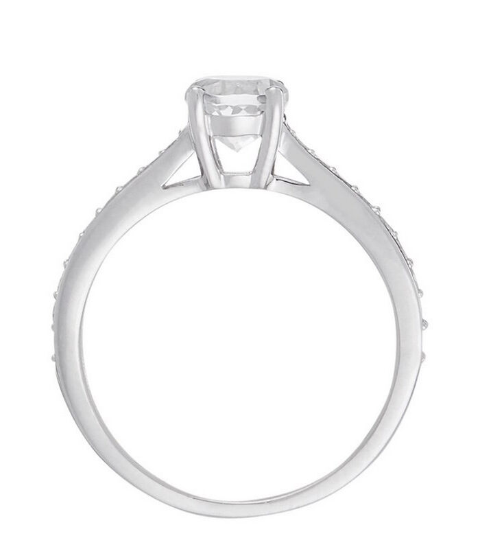 Bague "Héra Topaze" Or blanc et Diamants image number 2