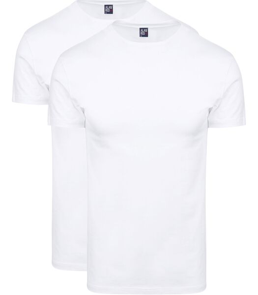 Alan Red T-Shirts Oakville Blanc (Lot de 2)