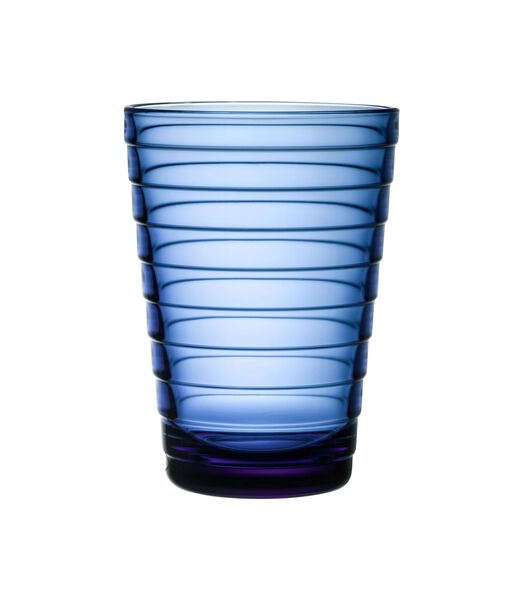 Aino Aalto glas 33 cl ultramarijnblauw set van 2