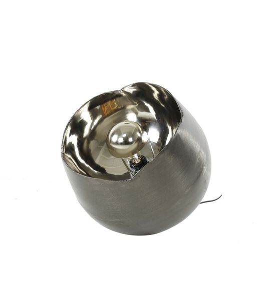 Reflection - Lampe à poser - métal - ronde - Ø50 - noir nickel - abat-jour réflecteur