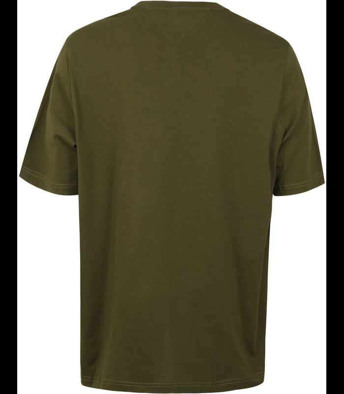 Tommy Hilfiger T-shirt Big and Tall Logo Bandes Vert Olive image number 3