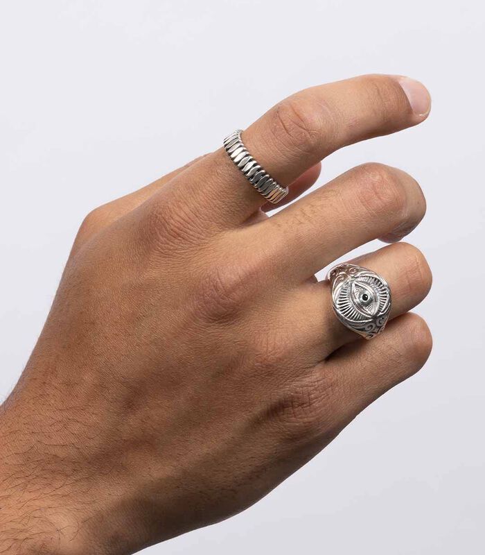Ring voor mannen zilver "Chrys" image number 1