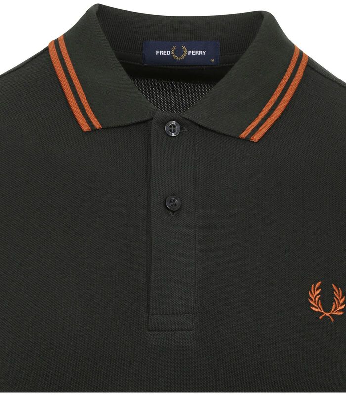 Polo Tipped Fred Perry Shirt Long Sleeves image number 1