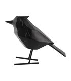Ornament Bird - Marmerprint Zwart - 9x24x18,5cm image number 2