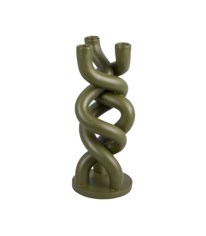 Bougeoir Twisted - Vert - 13x31,4x13 cm image number 0