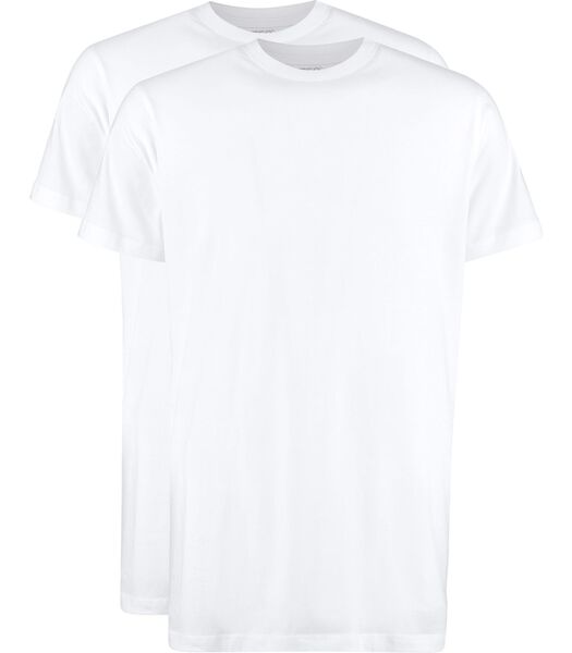 Slater T-shirts Lot de 2 Extra Long Blanc