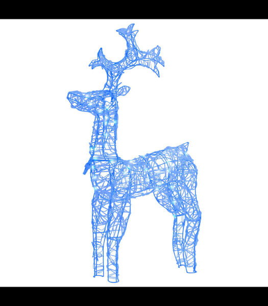 décoration de Noël de renne Couleur de la lumière : Bleu