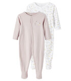 Set van 2 pyjama's voor babymeisjes Nightsuit image number 0