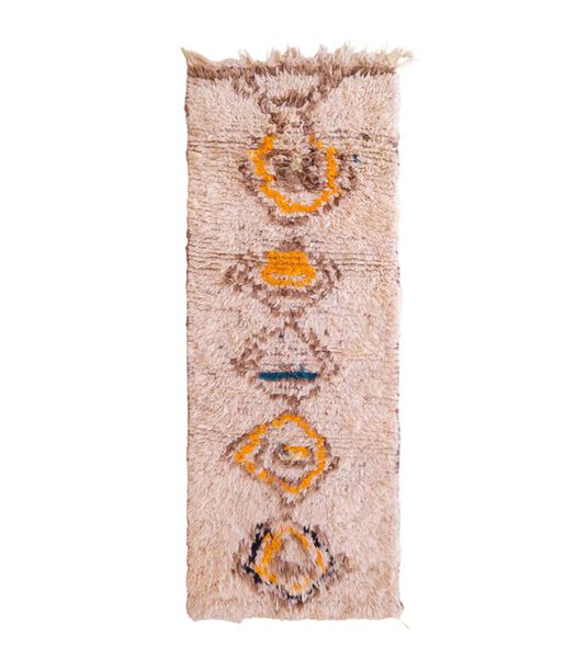 Tapis de couloir Berbere marocain pure laine 78 x 200 cm