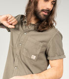 SAVAGE - Katoenen overhemd met korte mouwen image number 0