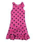 Mouwloze jurk met polka dots image number 0