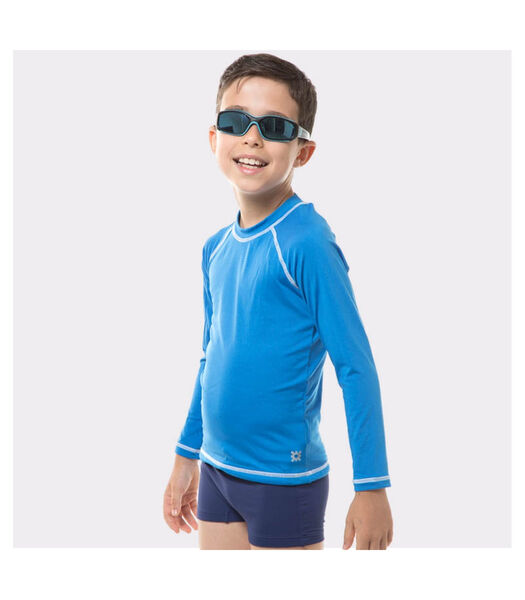 Rash Guard Kids Fpu50+ Uv Colors manches longues T-Shirt Malibu Blue Uv