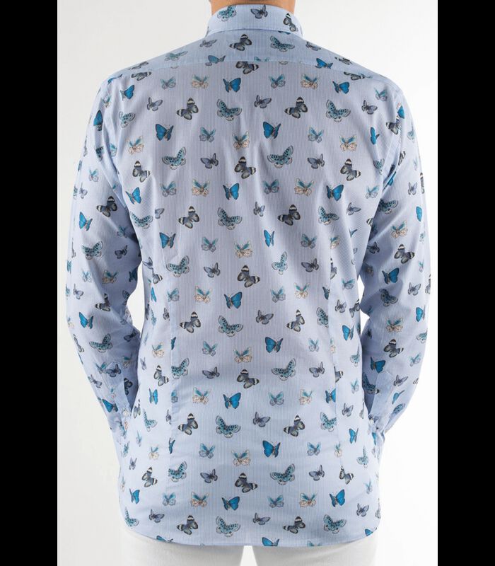 Overhemd katoen franse kraag vlinders image number 1