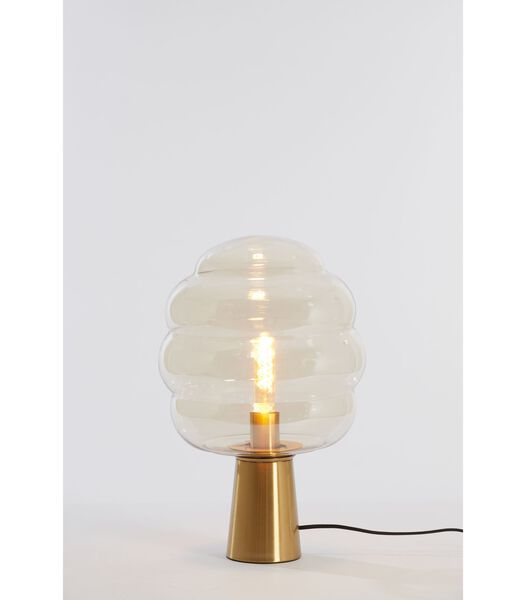 Tafellamp Misty - Amber/Goud - 30x30x46cm