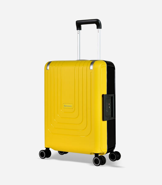Vertica Handbagage Koffer 4 Wielen Zwart/Geel